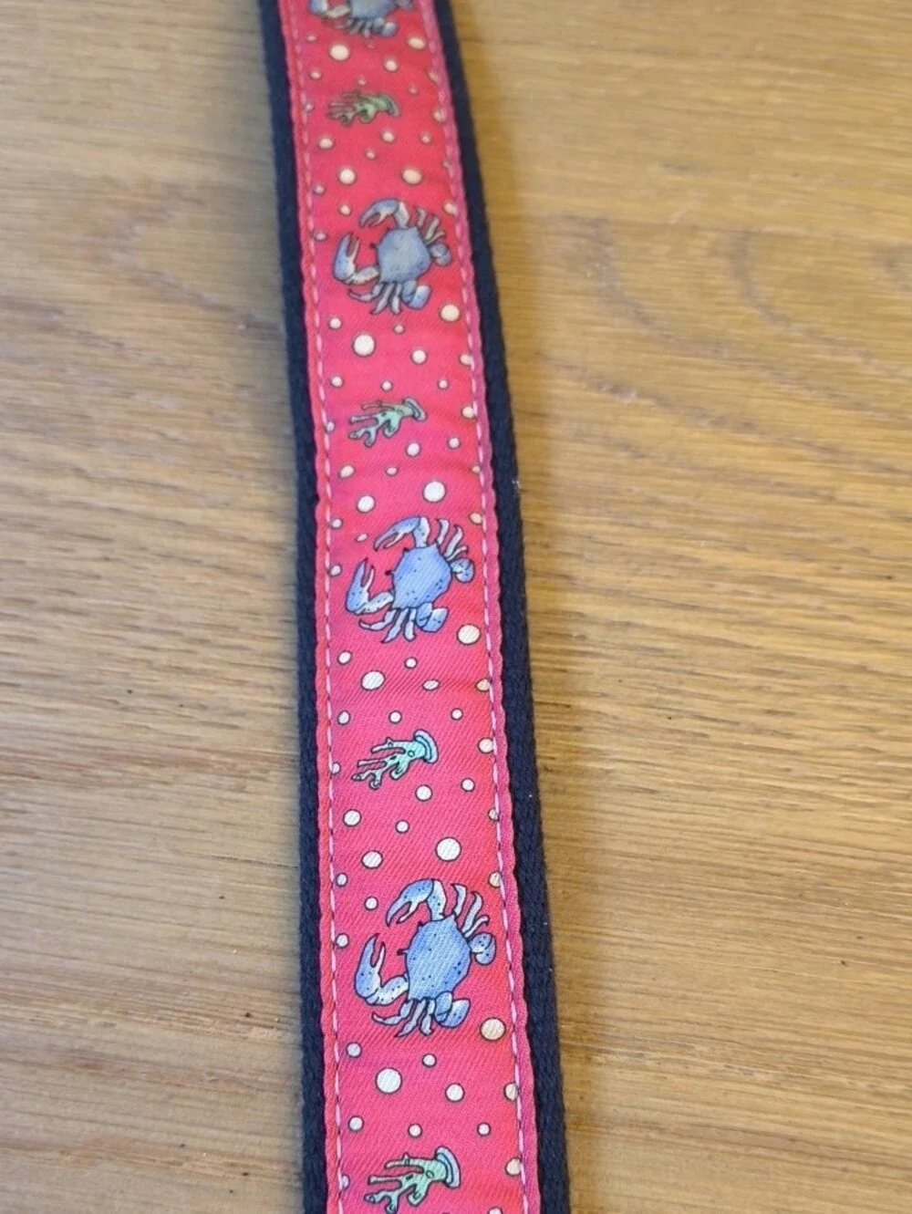 Vineyard Vines Boys Crab Canvas Club Leather Belt - Size 24